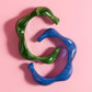 Wavy Acrylic Resin Bracelet Bracelet mure + grand 