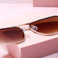 West Palm Metal Frame Aviator Sunglasses Sunglasses mure + grand 