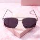 West Palm Metal Frame Aviator Sunglasses Sunglasses mure + grand Silver/Black 