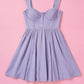 Willow Corset Mini Dress Clothing Mure + Grand Lavender XS 