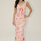 Wisteria Lace Trim and Front Tie Detail Maxi Dress Clothing Bailey Rose 