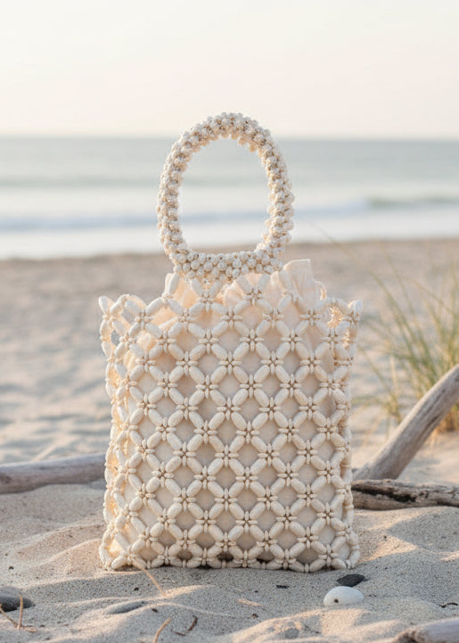 Wooden Bead Contrast Color Handbags Bags Dipped Shop 
