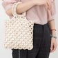 Wooden Bead Contrast Color Handbags Bags Dipped Shop 