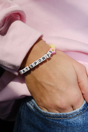 Yay Sports Inspirational Beaded Bracelet