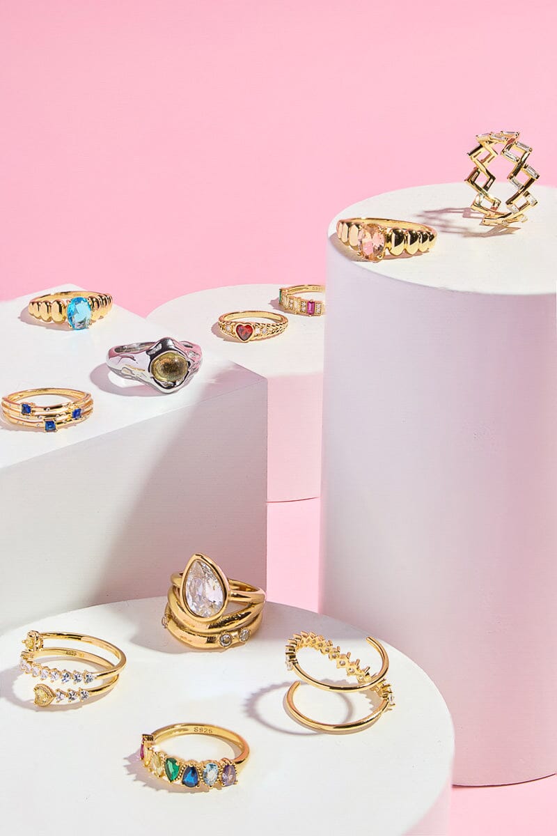 Yellow Topaz Stacking Ring Rings mure + grand 