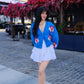 You're A Reel Catch Puff Cardigan Sweater mure + grand 