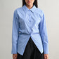 Yusra Back-Tie Detail Long Sleeve Shirt Clothing Luvée 