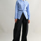 Yusra Back-Tie Detail Long Sleeve Shirt Clothing Luvée 