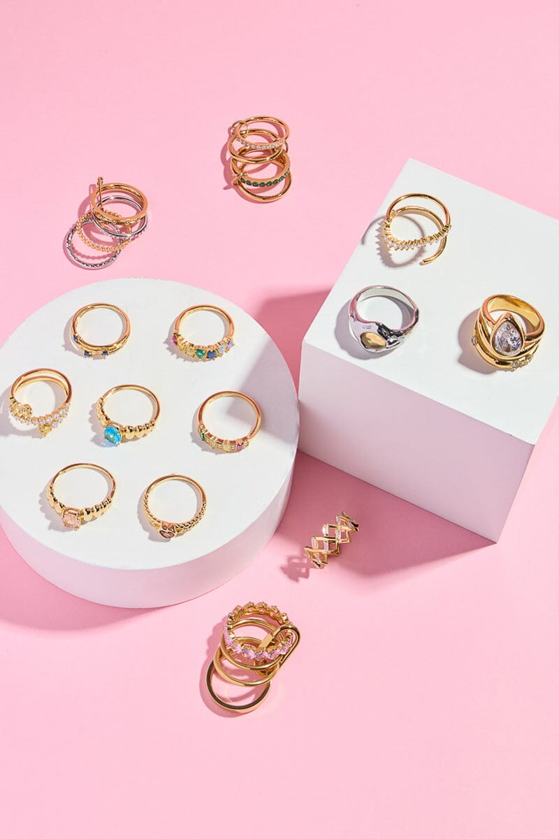 Z-Luxe Diamond Band Sterling Silver Ring Ring mure + grand 