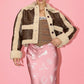 Zaria Washed Pu Short Shearling Coat Clothing Bailey Rose 