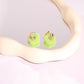 Acrylic Daisy Charm Dangle Earrings Earrings mure + grand Lime 