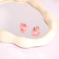 Acrylic Daisy Charm Dangle Earrings Earrings mure + grand Pink 