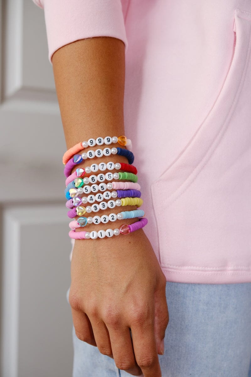 Pink and Gold Rainbow Beaded Best Friend Bracelets for Women | ELLIOT LANE  – Elliot Lane