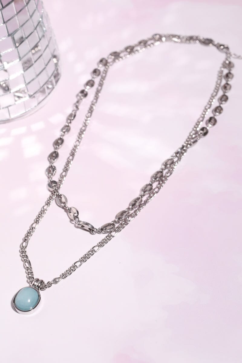 Athena Turquoise Chain Necklace Necklaces mure + grand 