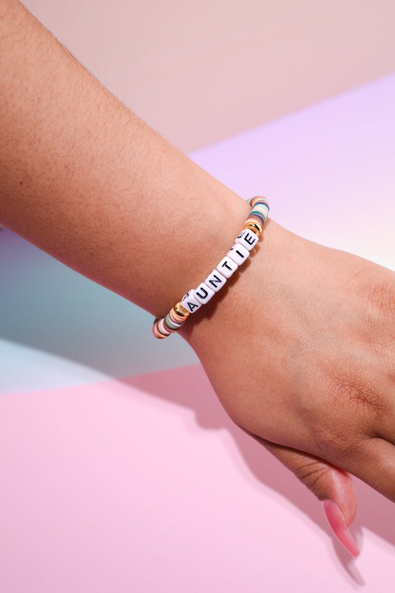 Auntie Inspirational Beaded BraceletMure + Grand