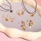 Bauble Heart Charm Dangle Earrings Earrings mure + grand 