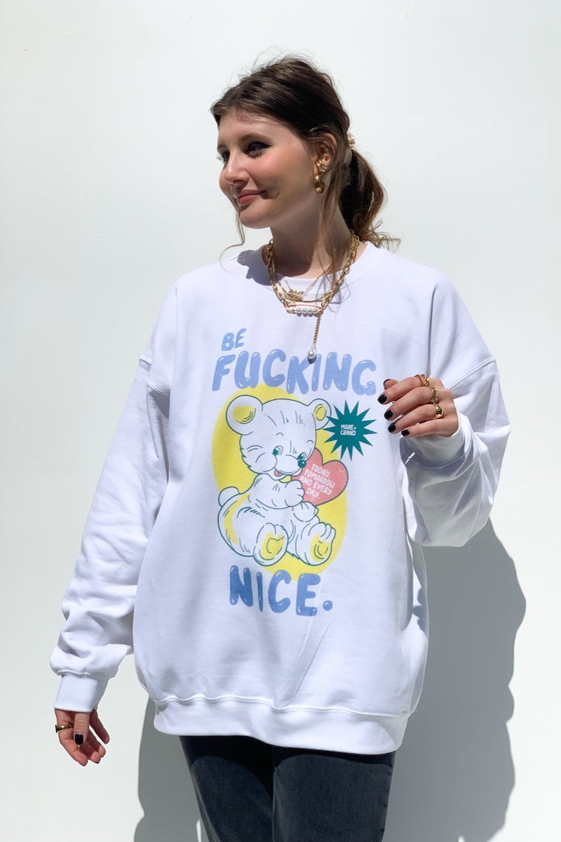 Be F ing Nice Sweatshirt