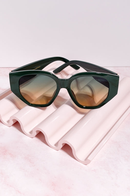 Beachy Keen Rounded Sunglasses Sunglasses Mulberry & Grand Olive Branch 