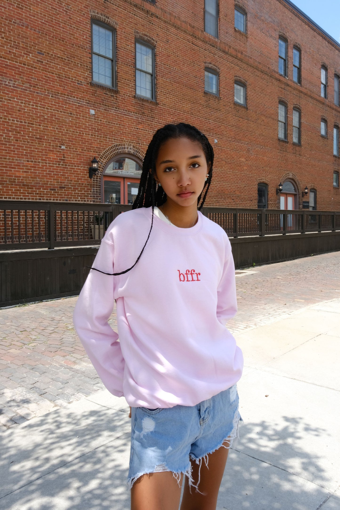 BFFR Embroidered Sweatshirt sweatshirt mure + grand 