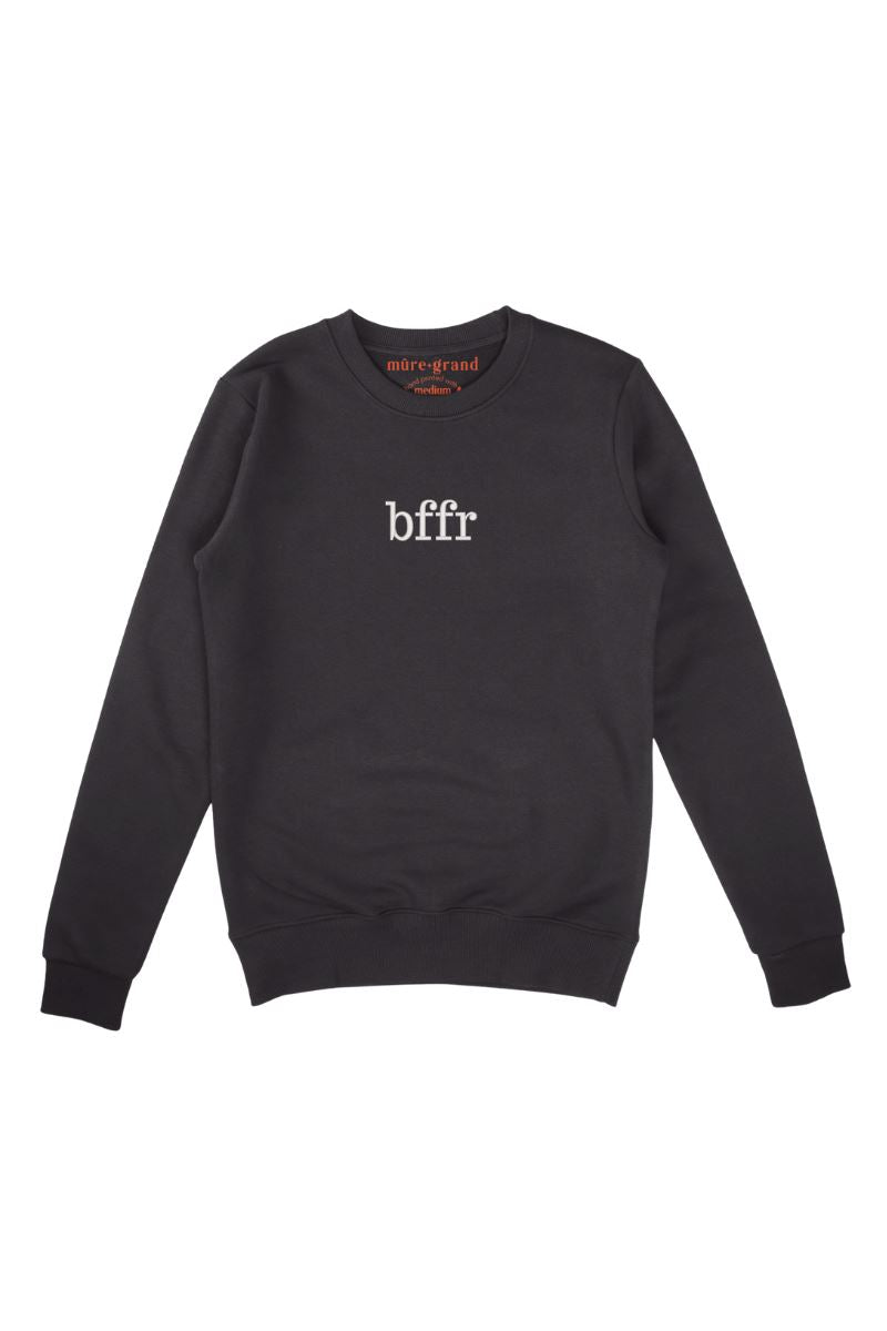 BFFR Embroidered Sweatshirt sweatshirt Mure + Grand Black S 