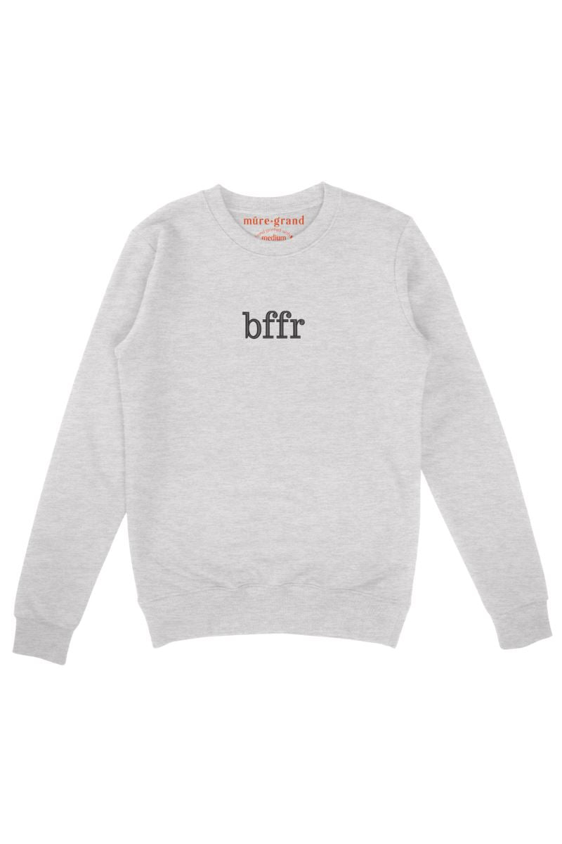 BFFR Embroidered Sweatshirt sweatshirt Mure + Grand Grey S 