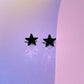 Black Star Enamel Charm Stud Earrings Earrings Mure + Grand 