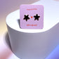 Black Star Enamel Charm Stud Earrings Earrings Mure + Grand Gold 