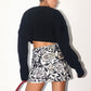 Blackberry Crop Knit Sweater Clothing Bailey Rose 
