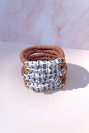 Blessed Inspirational Beaded Bracelet