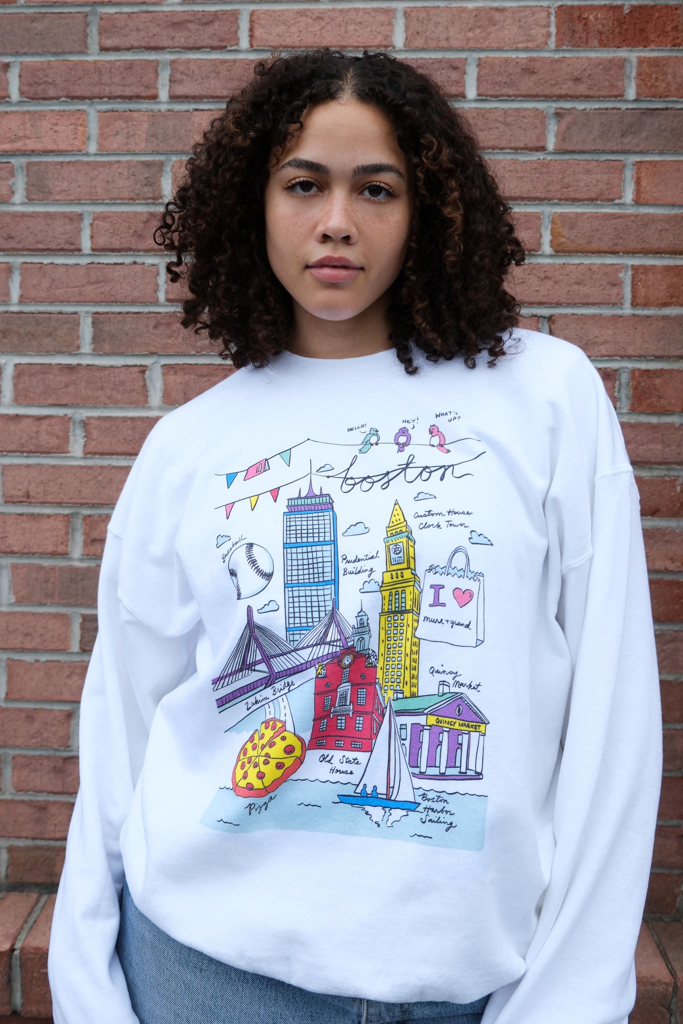 Boston Illustration Sweatshirt sweatshirt mure + grand 