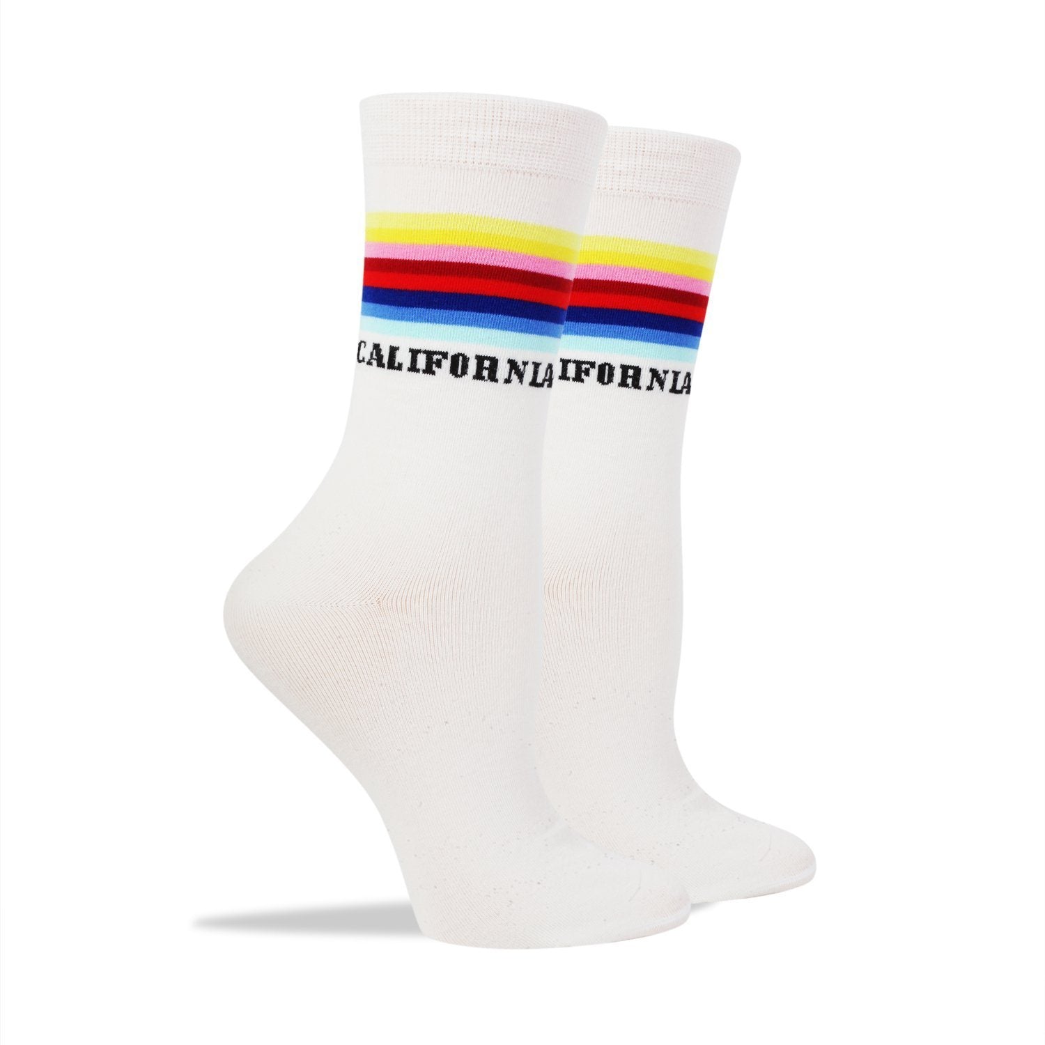 California Stripe Socks, Socks - Mulberry & Grand