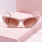 Capri Cateye Frame Sunglasses Sunglasses mure + grand Salmon/Brown 