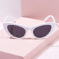 Capri Cateye Frame Sunglasses Sunglasses mure + grand White/Black 