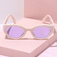 Chase The Sun Round Frame Sunglasses Sunglasses Mure + Grand Bone/Lavender 