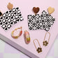 Checkered Heart Earrings Earrings Mure + Grand 