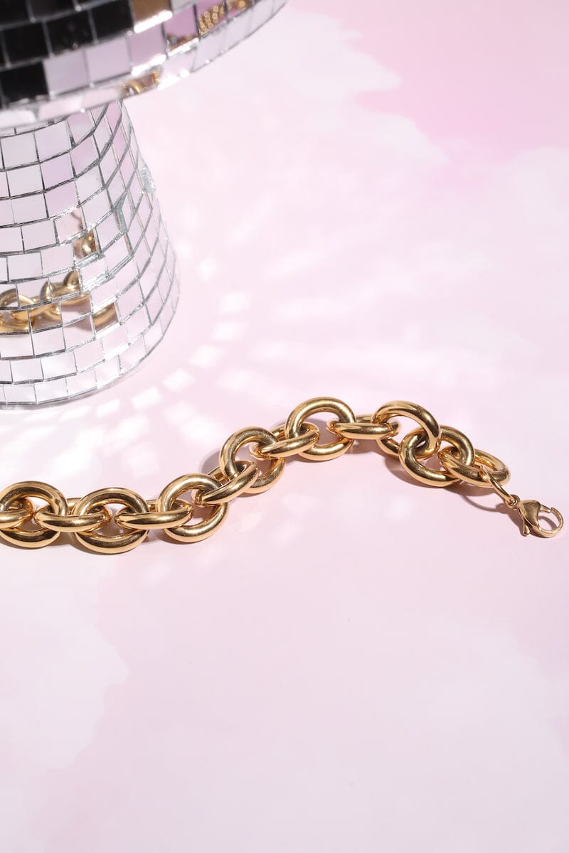 Chunky Chain Link Bracelet Bracelet mure + grand 