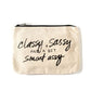 Classy Sassy and a Bit Smart Assy Canvas Pouch Inspirational Canvas Pouch Mulberry & Grand 
