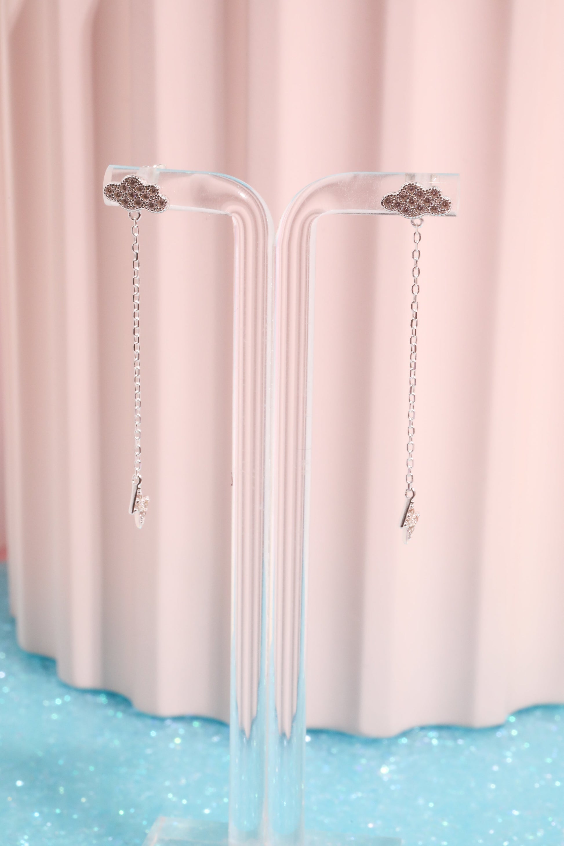 Cloud + Bolt Sterling Silver Drop Earrings Earrings Mure + Grand 