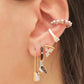 Colorful Stud Sterling Silver Ear Cuff Earrings Mulberry & Grand 