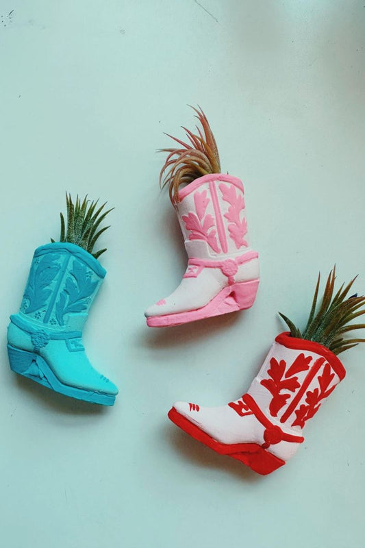 Cowboy Boot Succulents Home Decor O'Berry's Succulents 