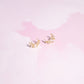 Crescent Moon Sterling Silver Stud Earrings Earrings Mure + Grand 