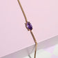 Crystal Anklet Anklets Mure + Grand Amethyst 