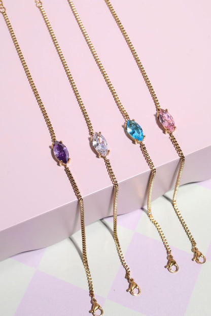 Crystal Anklet Anklets Mure + Grand Sapphire 