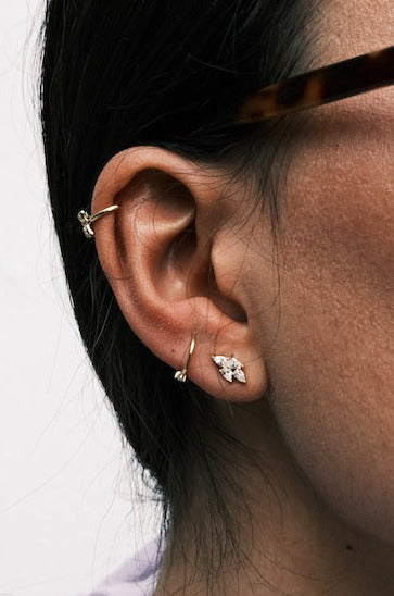 Crystal Cluster Sterling Silver Earring Set Earrings Mulberry & Grand 