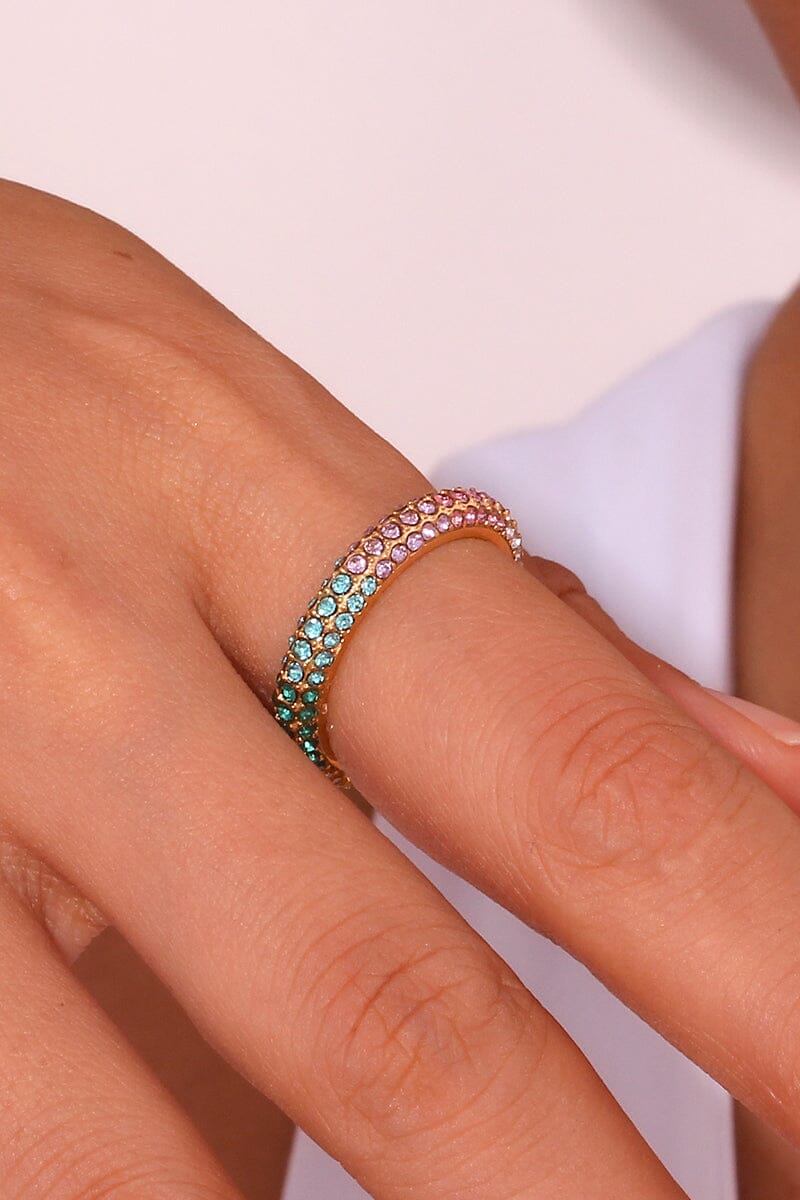 Crystal Rainbow Stacking Ring Rings mure + grand 