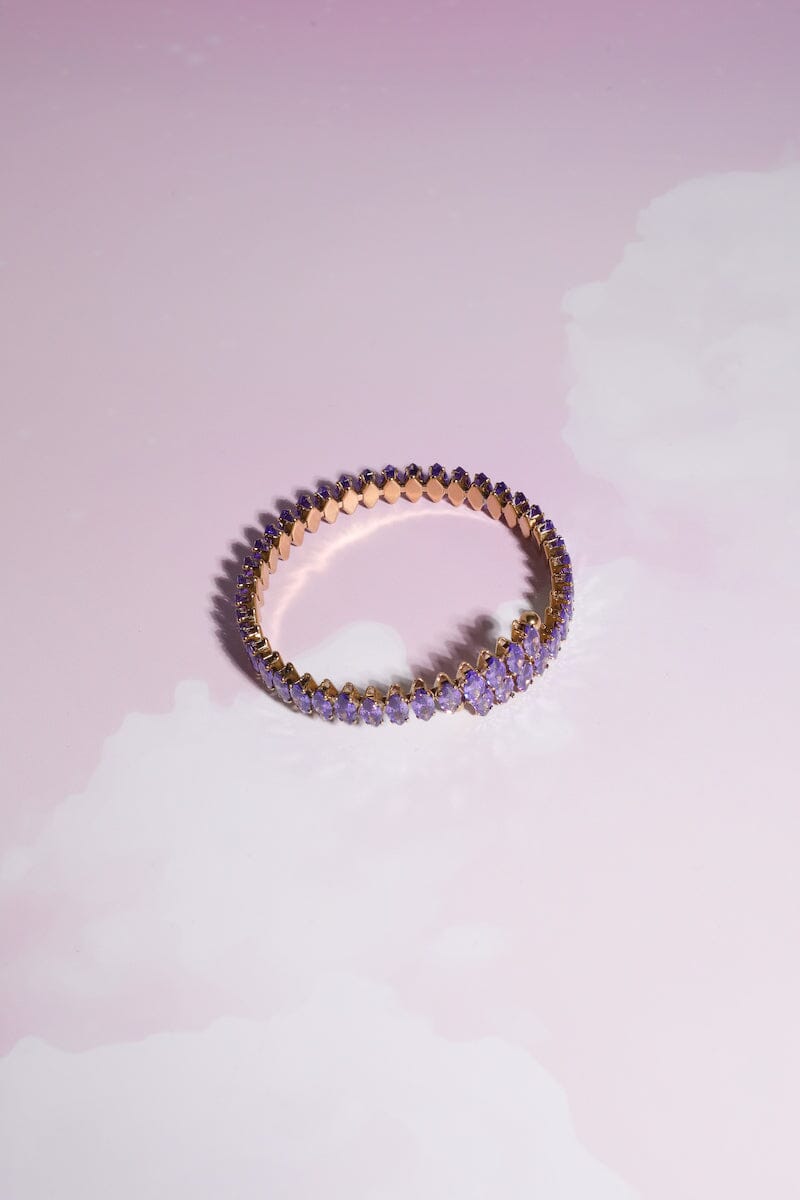 Crystal Wrap Bracelet Bracelet Mure + Grand Purple 
