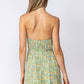 Daisy Daisy Strapless Floral Mini Dress Clothing Sky to Moon 