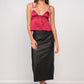 Darling Bow Satin Top Clothing Sky to Moon 