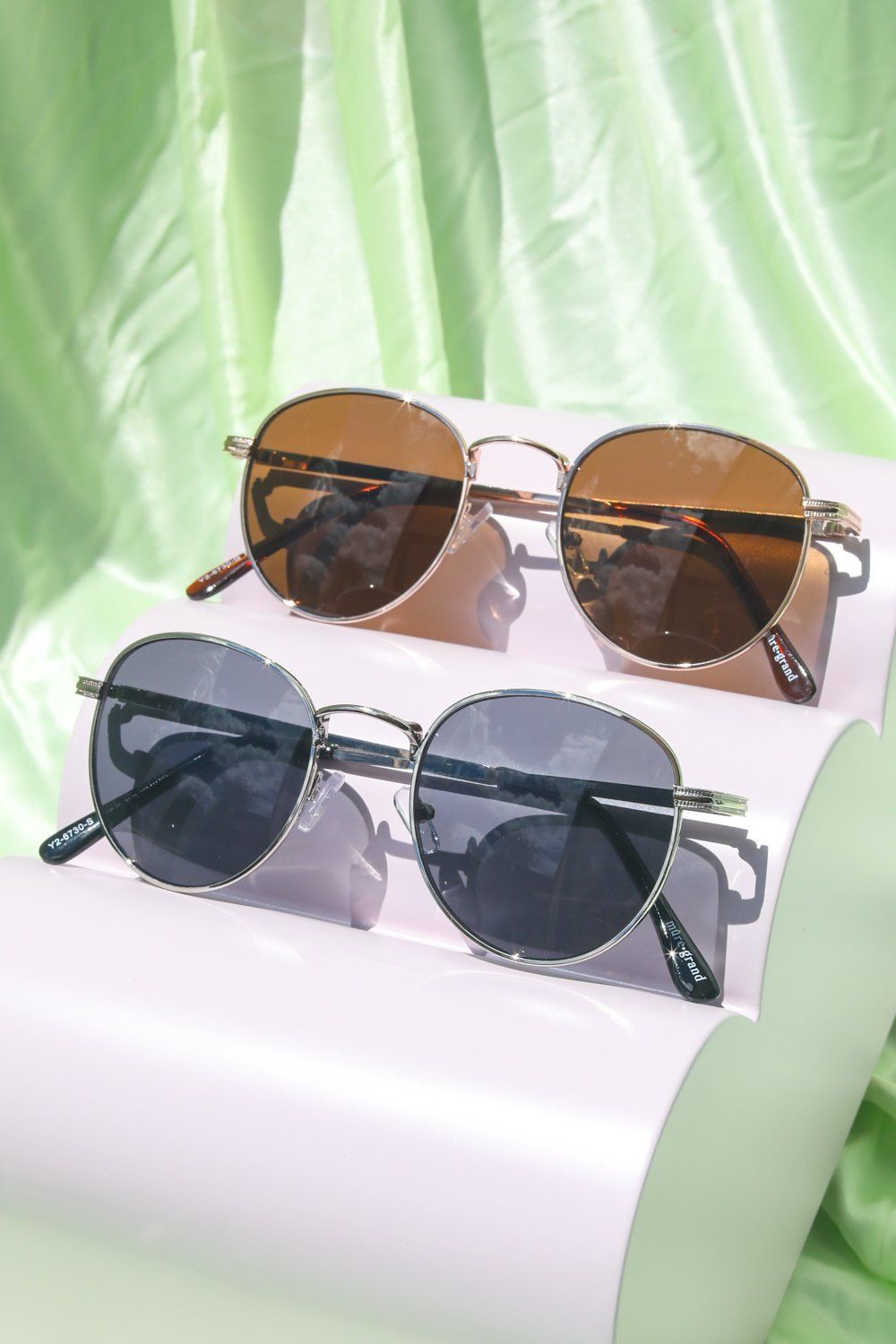 Delancey Metal Round Sunglasses Sunglasses Mulberry & Grand 