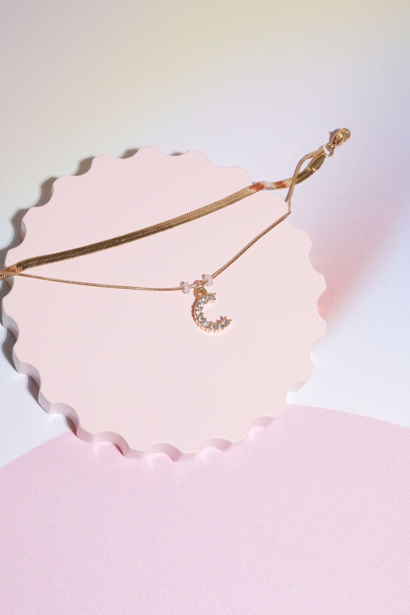 Diamond Charm Initial Bracelet Jewelry Mure + Grand C 